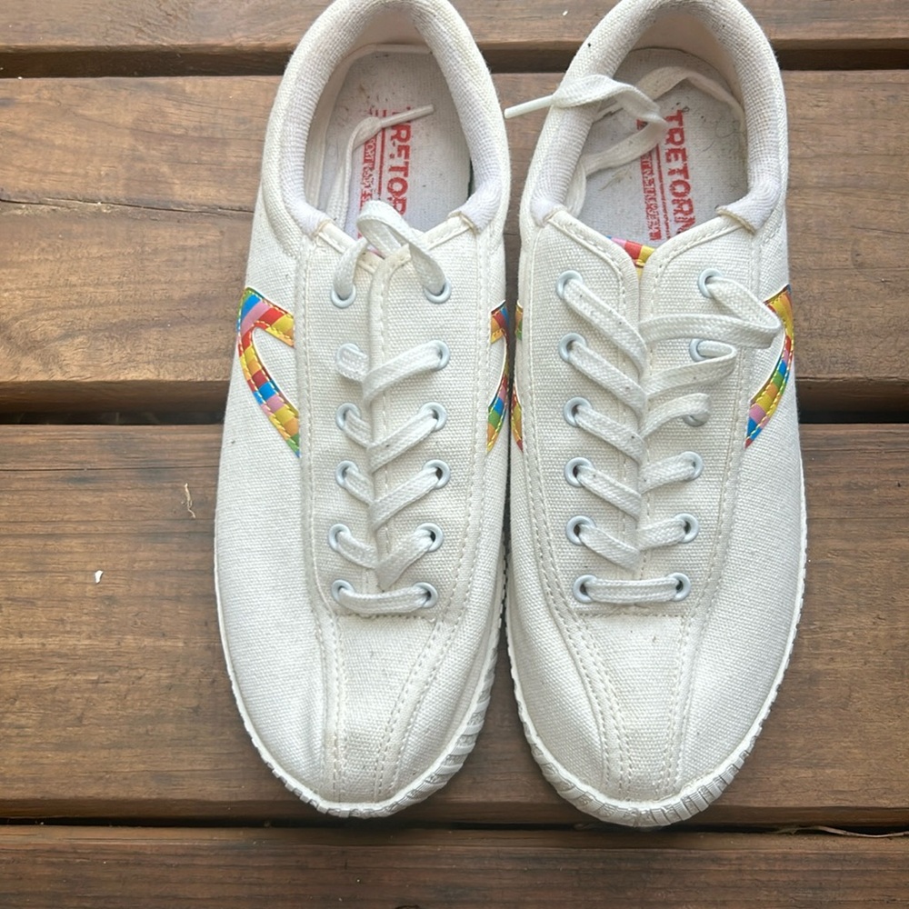 Tretorn Women's Nylite White Rainbow Sneakers (Las)